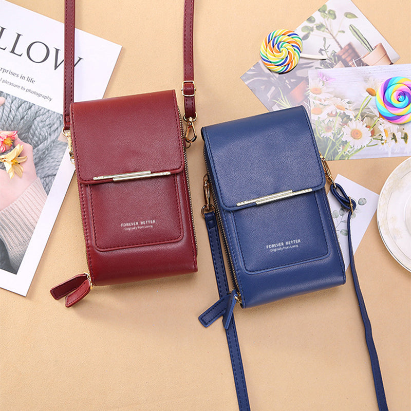 Chic Tech Carry: Stylish Touch Screen Crossbody Wallets